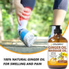Image of 2 Pack Ginger Oil Lymphatic Drainage Massage,Belly Drainage Ginger Oil-Warming T