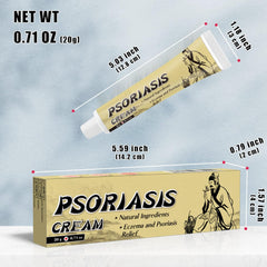 Moisturizing Face and Body Cream for Dry Skin and Psoriasis Relief with Natural Ingredients - 20g