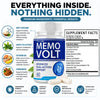 Image of Memo Volt Nootropic Natural Brain Health Support Supplement MemoVolt 180 Capsule