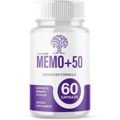 (1 Pack) Memo+50 Advanced Natural Brain Supplement Memo+ 50 60 Capsules