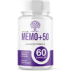 Image of (1 Pack) Memo+50 Advanced Natural Brain Supplement Memo+ 50 60 Capsules