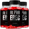 Image of (3 Pack) Alpha Erec Gummys Advanced Male Health Support Supplement AlphaErec 180 Gummies