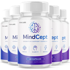 (5 Pack) MindCept All Natural Brain Supplement Mind Cept 300 Capsules