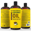 Image of Pure Fractionated Coconut Oil - 32 Fl Oz - Non-GMO, 100% Natural Lightweight Massage Oil for Skin and Hair - Ideal Carrier Oil for Essential Oils