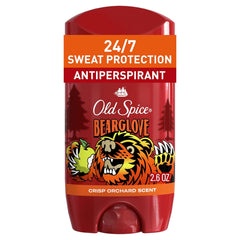 Bearglove Aluminum-Free Deodorant for Men, 24/7 Odor Protection and Freshness, Clear Application, Crisp Orchard Scent, 2.6 Oz