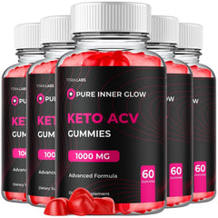 (5 Pack) Pure Inner Glow Keto ACV Gummys 1000MG Advanced Supplement 300 Gummies
