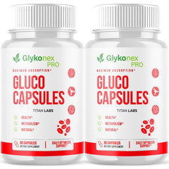 (2 Pack) Glykonex Pro Advanced Blood Health Support Glyko Nex Pro 120 Capsules