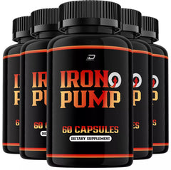 Iron Pump Pills Supplement (5 Pack-300 Capsules)