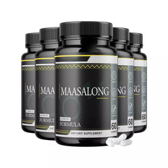 (5 Pack) Maasalong Supplement Pills, Massalong, Advanced Formula Masalong- 300 Capsules - ARMOLEY