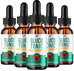 Gluco Tonic Drops Healthy Formula - GlucoTonic Liquid Drops (5 Pack)