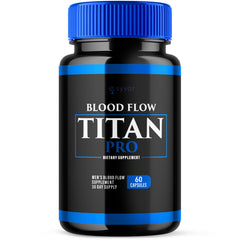 Blood Flow Titan Pro for Men Advanced Blood Support Vitamin Supplement 60ct