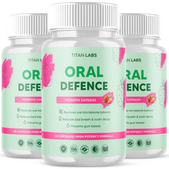 (3 Pack) Oral Defence Advanced Probiotic For Healthy Teeth & Gums 180 Capsules