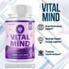 Image of (3 Pack) Vital Mind All Natural Brain Supplement VitalMind 180 Capsule