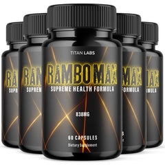 (5 Pack) Rambo Max Advanced Male Health Support Supplement RamboMax 300 Capsules