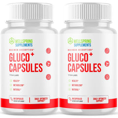 (2 Pack) Gluco+ Advanced Blood Health Support Supplement Gluco Plus 120 Capsules
