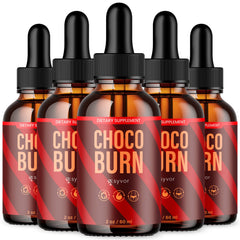 (5 Pack) Choco Burn Drops Advanced Health & Fitness Formula ChocoBurn 150 Serves