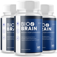 Bio Brain Natural Formula Brain Supplement BioBrain (3 Pack - 180 Capsules)