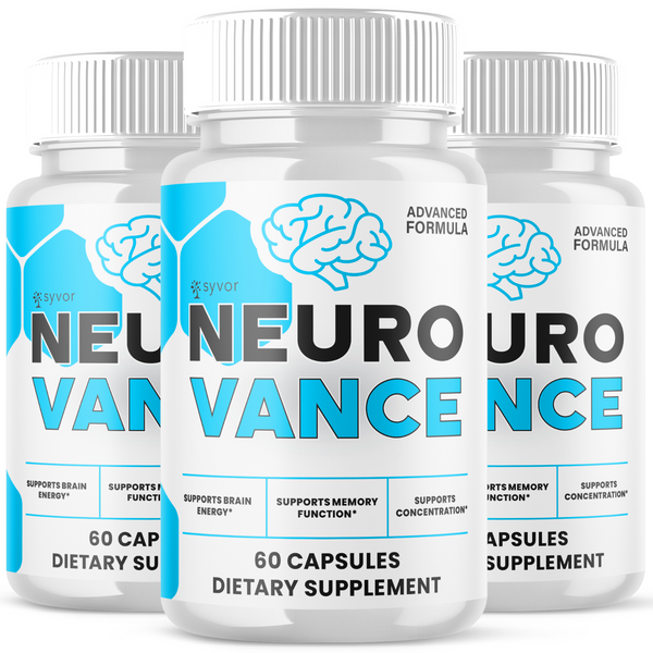 Neurovance (3 Pack) Neuro Vance Nootropic Formula Brain Supplement NeuroVance 180 ...