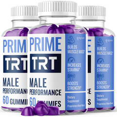 Prime TRT Male Gummys Advanced Formula PrimeTRT Max Vitamin Supplement (3 Pack - 180 Gummies)