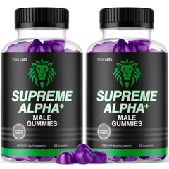 (2 Pack) Supreme Alpha Gummys Male Support Supplement SupremeAlpha 120 Gummies