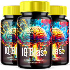 IQ Blast Pro Brain Supplement - Enhance Cognitive Function and Clarity (3 Pack- 180 Capsules)