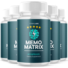 (5 Pack) Memo Matrix Natural Brain Supplement MemoMatrix 300 Capsules