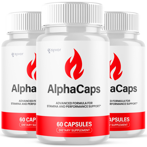 (3 Pack) Alpha Caps Advanced Male Pill Formula AlphaCaps Supplement 18 ...