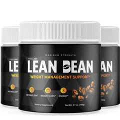 (3 Pack) Lean Bean Powder Max Support For Weight Management LeanBean 90 Servings