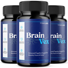 (3 Pack) BrainVex All Natural Brain Supplement Brain Vex 180 Capsules