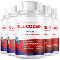 (5 Pack) Glucozein Advanced Blood Max Support Supplement Gluco Zein 300 Capsules