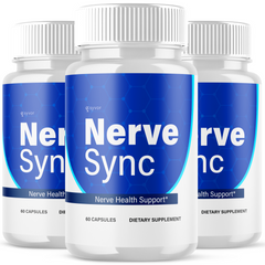 Nerve Sync All Natural Super Brain Supplement Pills (3 Pack - 180 Capsules)