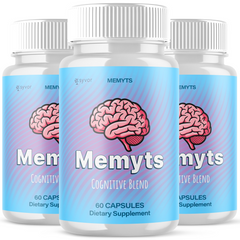 Memyts All Natural Max Formula Brain Supplement (3 Pack - 180 Capsules)