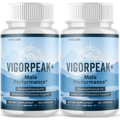 (2 Pack) Vigor Peak+ Advanced Male Max Support Supplement Vigorpeak 120 Capsules