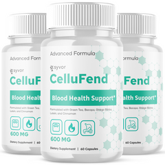 CelluFend Blood Pills Advanced Support Cellu Fend Formula (3 Pack - 180 Capsules)