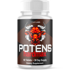 (1 Pack) Potens Hardmax Advanced Male Support Supplement PotensHardmax 60 Capsules