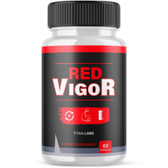 (1 Pack) Red Vigor Pills Advanced Male Support Supplement RedVigor 60 Capsules