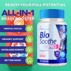 Bio Soothe Pro, BioSoothe Premium Nerve Pain Formula 120 Capsules (2 Pack)