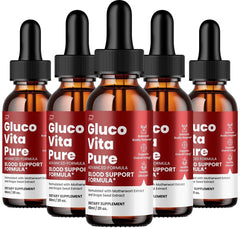 Gluco Vita Pure Drops Healthy Formula - GlucoVita Pure Liquid (5 Pack)