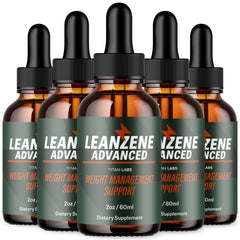 (5 Pack) Leanzene Drops Advanced Health & Fitness Formula Lean Zene 150 Servings