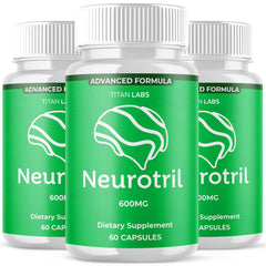 (3 Pack) Neurotril All Natural Brain Supplement Neuro Tril 180 Capsule