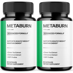 (2 Pack) Metaburn Advanced Energy & Fitness Support Supplement Meta Burn 120 Capsules