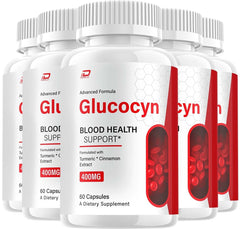 Glucocyn Supplement Pills Blood Health Support (5 Pack-300 Capsules)
