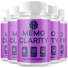 Memo Clarity Nootropic All Natural Formula Brain Supplement (5 Pack - 300 Capsules)