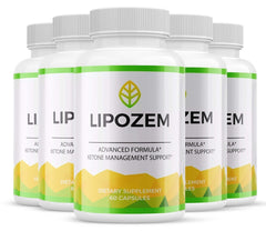 Lipozem Pills, Lipozene Tablets (5 Pack - 300 Capsules)