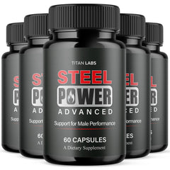 (5 Pack) Steel Power Advanced Male Health Support Supplement SteelPower 300 Capsules