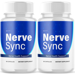 Nerve Sync All Natural Super Brain Supplement Pills (2 Pack - 120 Capsules)