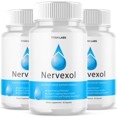 (3 Pack) Nervexol All Natural Nerve Support Supplement 180 Capsules