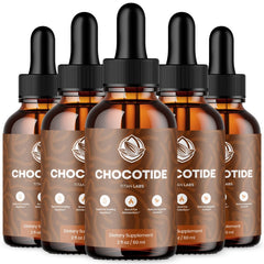 (5 Pack) Chocotide Drops Natural Health & Fitness Formula Choco Tide 150 Serving