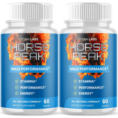 (2 Pack) Horse Peak Pill Advanced Male Support Supplement HorsePeak 120 Capsules