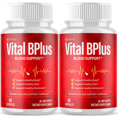 (2 Pack) Vital B Plus Advanced Blood Support Supplement VitalBPlus 120 Capsules